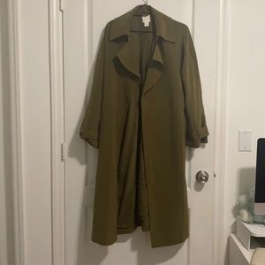 Beautiful Olive Green Trench coat